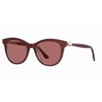 JIMMY CHOO Occhiali da Sole Donna Annabeth/S - Montatura Nera, Lenti Grigie Sfumate - 51/19/145 mm