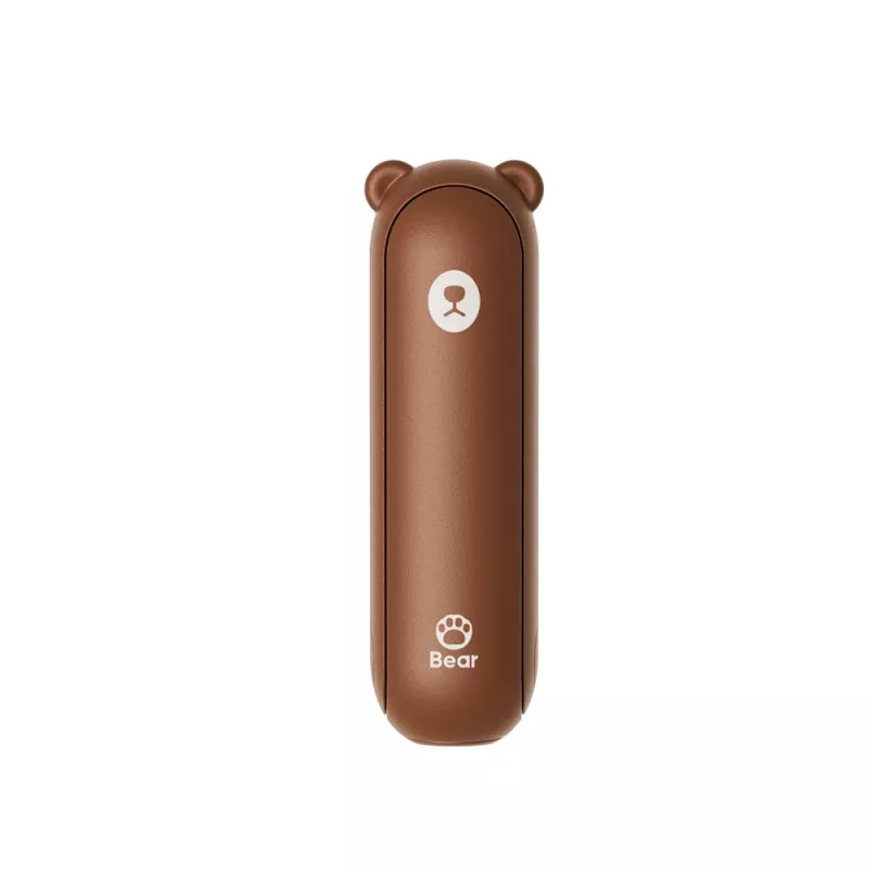 JISULIFE ventilatore portatile 8 marrone - mini ventilatore portatile ricaricabile con funzione power bank