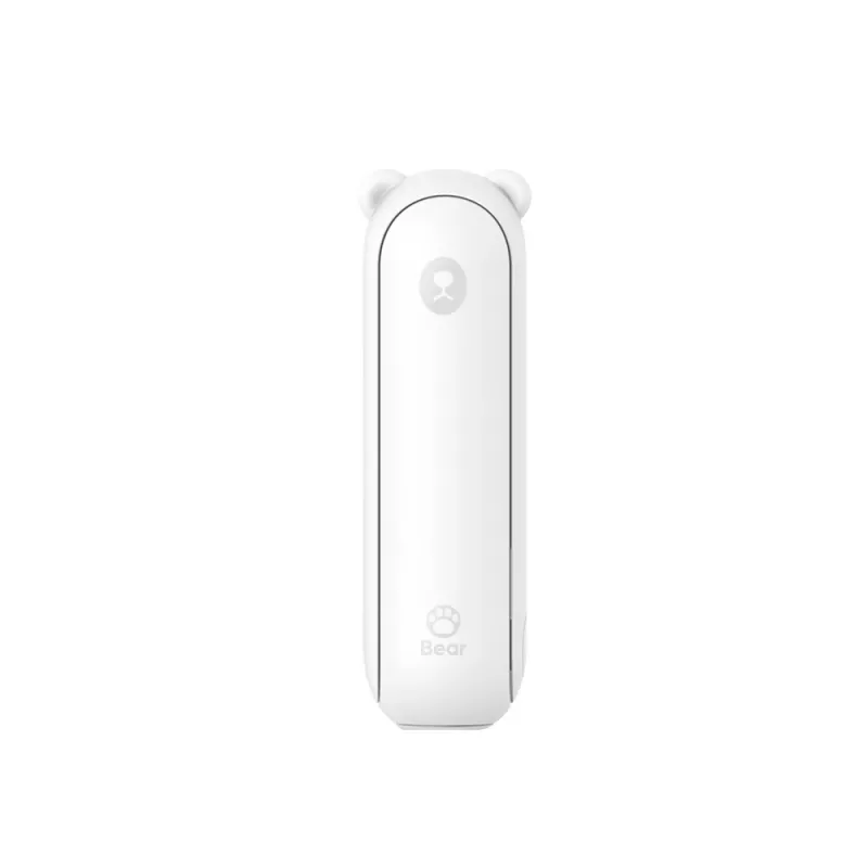 JISULIFE ventilatore portatile 8 Plus White - 5000mAh, USB-C, 46h di autonomia, display LED, power bank