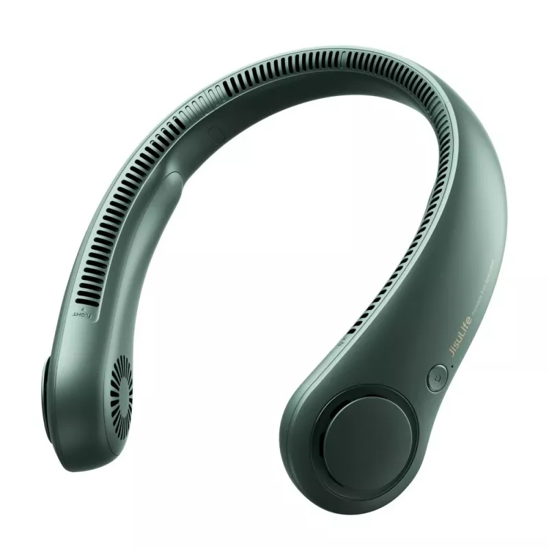 JISULIFE Ventilatore da collo 3 verde scuro