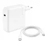 JLC Alimentatore USB-C 96W con cavo USB-C 2m, USB PD 3.0, connettore UK, bianco (Bulk)