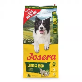 Josera Adult Lamb & Rice 12,5kg + 2,5kg