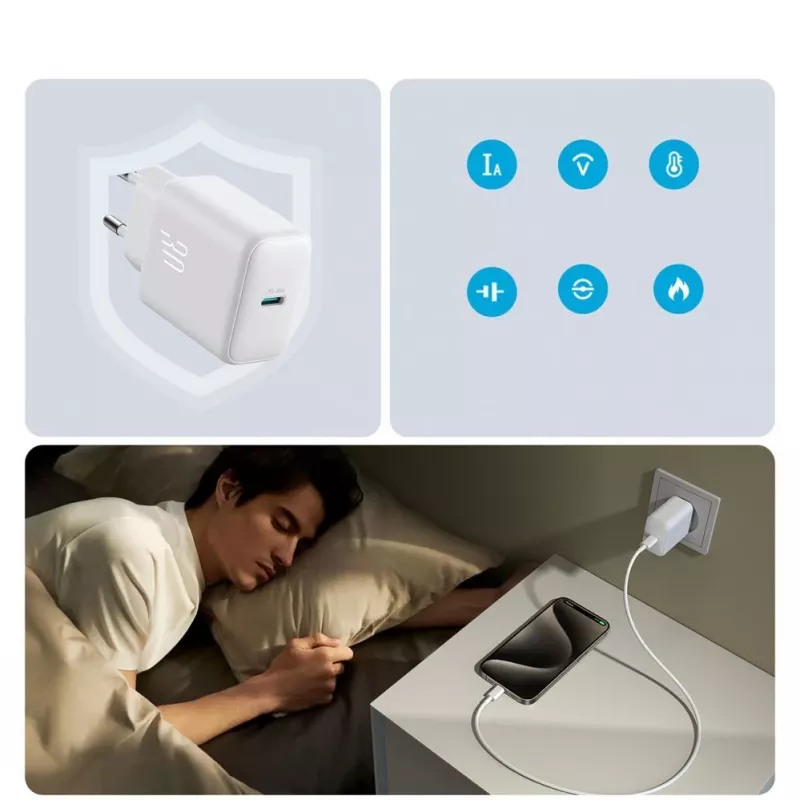 JOYROOM power bank 10000mAh 22,5W USB-C con cavo integrato