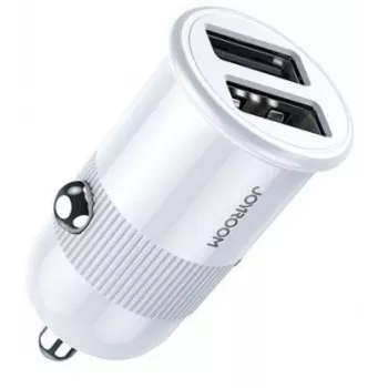 Joyroom Caricabatterie da auto smart dual port 3.1A bianco (C-A06 White)