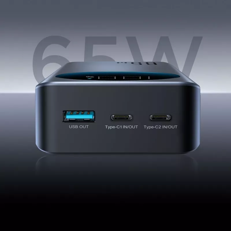 JOYROOM power bank 30000mAh 65W con display digitale (JR-PBF05) - nero