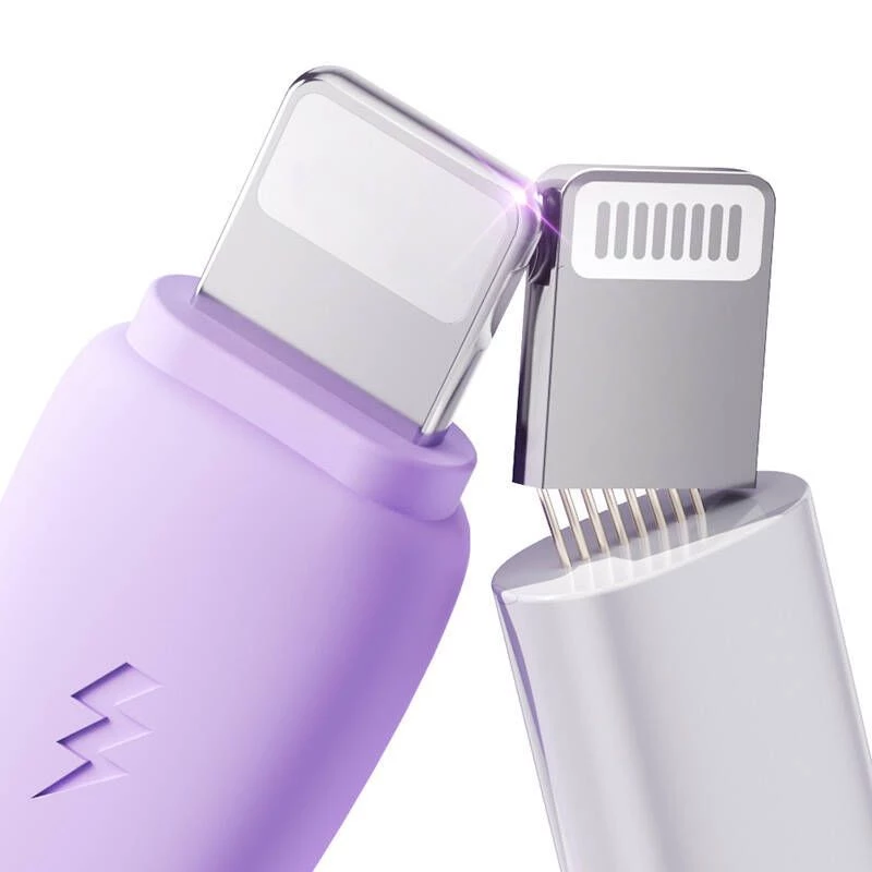 JOYROOM cavo 3in1 colorato USB a USB-C/Lightning/Micro USB 3.5A, 1m (viola)