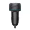 Joyroom caricabatterie da auto U+C, QC 3.0, PD, 60W, RGB, nero (JR-CCN01)