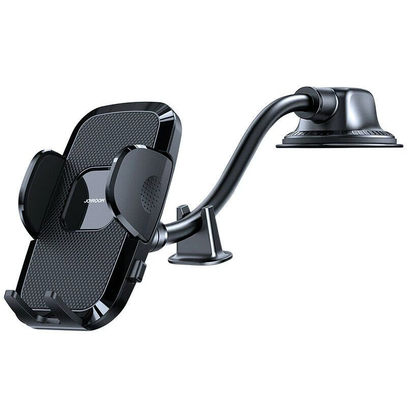 Supporto per cellulare Joyroom con braccio flessibile per cruscotto e parabrezza nero