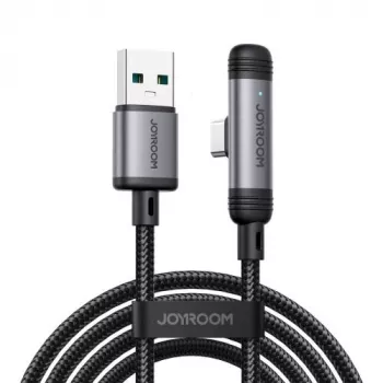 Joyroom Serie EnjoyX Cavo USB-A a USB-C a 90 gradi A56, 3A, 480 Mbps, 1,2 m, nero (S-A56)
