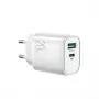 Caricabatterie rapido JOYROOM USB-A QC3.0 / USB-C PD 20W bianco (L-QP2011)