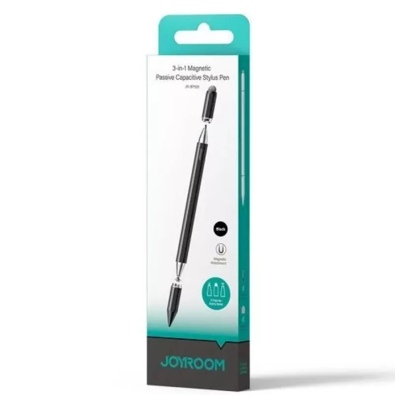 Joyroom JR-BP561 stilo capacitivo magnetico passivo - 3-in-1 per touchscreen (nero)