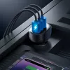 Joyroom JR-CCD03 Caricatore da auto con display digitale, 3x USB-A, 17W, 3,4A, nero