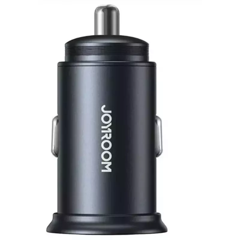 JOYROOM JR-CCN04 caricabatterie auto mini 60W USB-C PD 3.0 e USB-A QC 3.0, nero