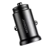 Joyroom JR-CCN05 mini caricabatterie da auto 30W USB-A USB-C nero
