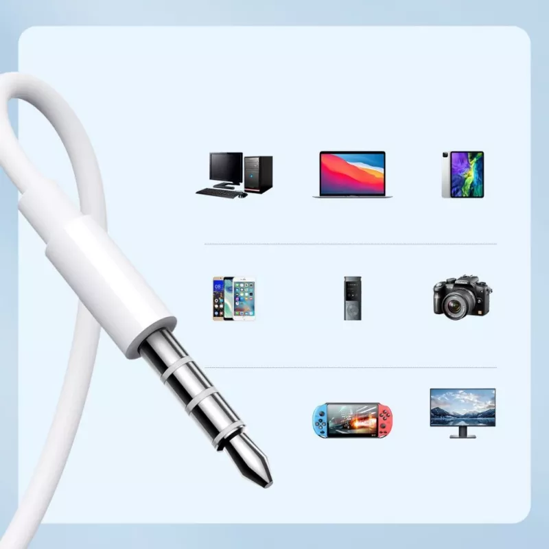 Joyroom JR-EW01 Auricolari mini in-ear con filo e telecomando - bianco