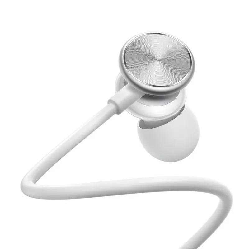 Joyroom Wired Series JR-EW03 Auricolari intrauricolari con telecomando e microfono, jack da 3,5 mm, argento