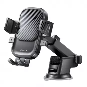 Joyroom JR-OK6 supporto per auto - ventosa per cruscotto e parabrezza - universale per smartphone da 4,7-7,2 pollici - rotazione 360° - nero