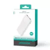 Joyroom JR-PBF12 Power Bank 10000mAh 2.4A Dual USB-A USB-C bianco