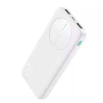 Joyroom JR-PBF12 Power Bank 10000mAh 2.4A Dual USB-A USB-C bianco
