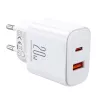 JOYROOM JR-TCF05 Flash caricabatterie 20W USB-C PD con cavo da USB-C a Lightning 1m bianco