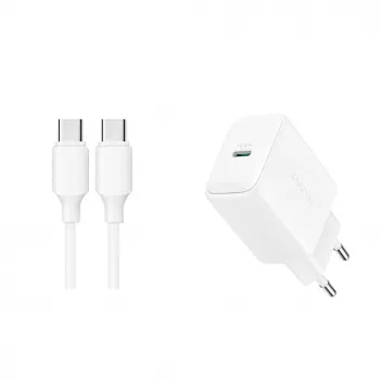 JOYROOM JR-TCF20 alimentatore USB-C 20W con cavo USB-C su USB-C (1 m)