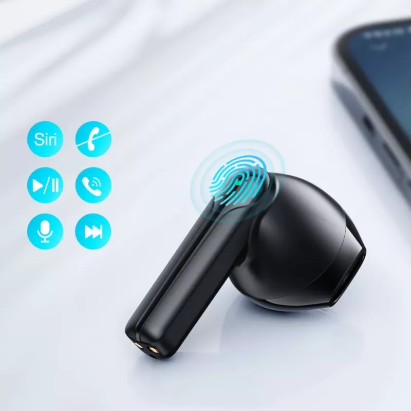 JOYROOM JR-TL11 Auricolari True Wireless con ENC, protezione acqua IPX4, Bluetooth 5.3, controllo touch, Nero