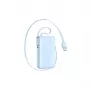 Joyroom power bank con display digitale, 10000 mAh, 35W PD, cavi lanyard 2x Type-C estraibili integrati (0,7m), blu (JR-PR2L)