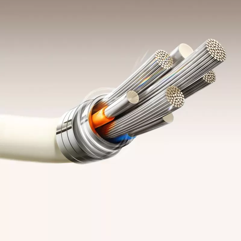 JOYROOM S-A53 cavo USB-A a USB-C con punta fluorescente 1,2 m beige