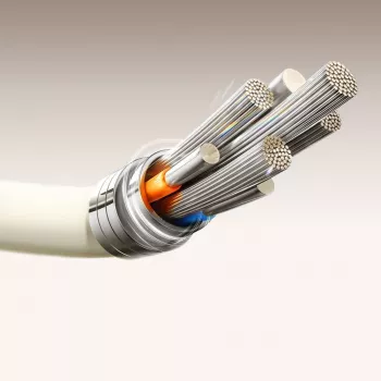 JOYROOM S-A53 cavo USB-A a USB-C con punta fluorescente 1,2 m beige