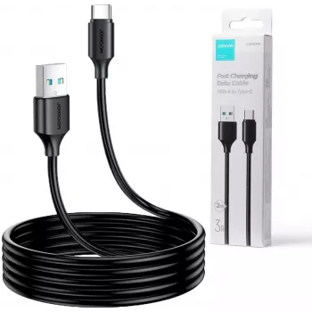 JOYROOM S-UC027A9 cavo USB-A a USB-C 2M nero 3A ricarica rapida e sincronizzazione dati