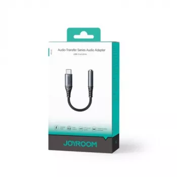 Joyroom SY-C01 Adattatore audio da USB-C a 3,5 mm con ricarica PD da 60 W, 0,14 m, Nero