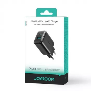 Joyroom Caricatore da Viaggio C+U PD 25W SFC PPS Nero (JR-TCF13-BLK)