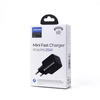 Caricabatterie da viaggio Joyroom Mini Type-C, PPS, PD 25W, nero EU (L-P251)
