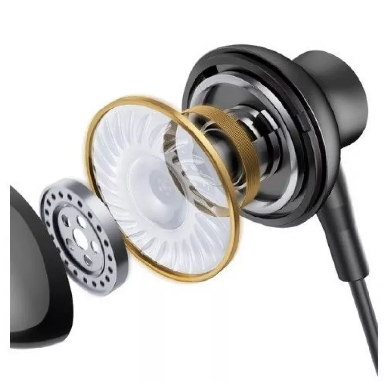 Joyroom TYPE-C Series JR-EC07 cuffie in-ear USB-C metallo nero