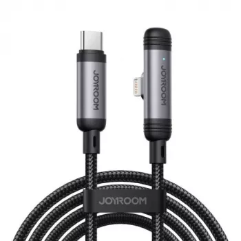 JOYROOM cavo Type-C su Lightning serie EnjoyX 90° A56, 30W, 480Mbps, 1,2m, nero (S-A56)