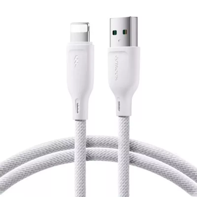 Joyroom cavo USB-A su Lightning Multi-Color Serie A14, 480 Mbps, 3A, 1,2m, bianco (SA34-AL3)