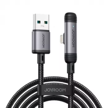 Joyroom Cavo USB-A a Lightning EnjoyX Series 90 gradi A56, 3A, 480Mbps, 1,2m, nero (S-A56)