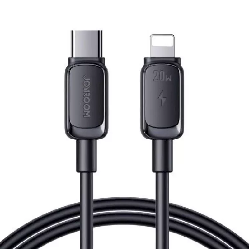 JOYROOM Cavo USB-C a Lightning Serie Multi-Color A14, 20W, 480 Mbps, 1,2 m, nero (S-CL020A111B)