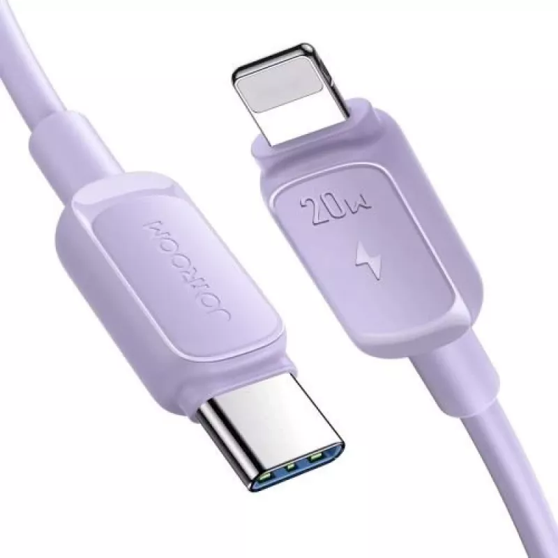 JOYROOM cavo USB-C a Lightning serie Multi-Color A14, 20W PD, 480 Mbps, 1,2 m, viola (S-CL020A11P)