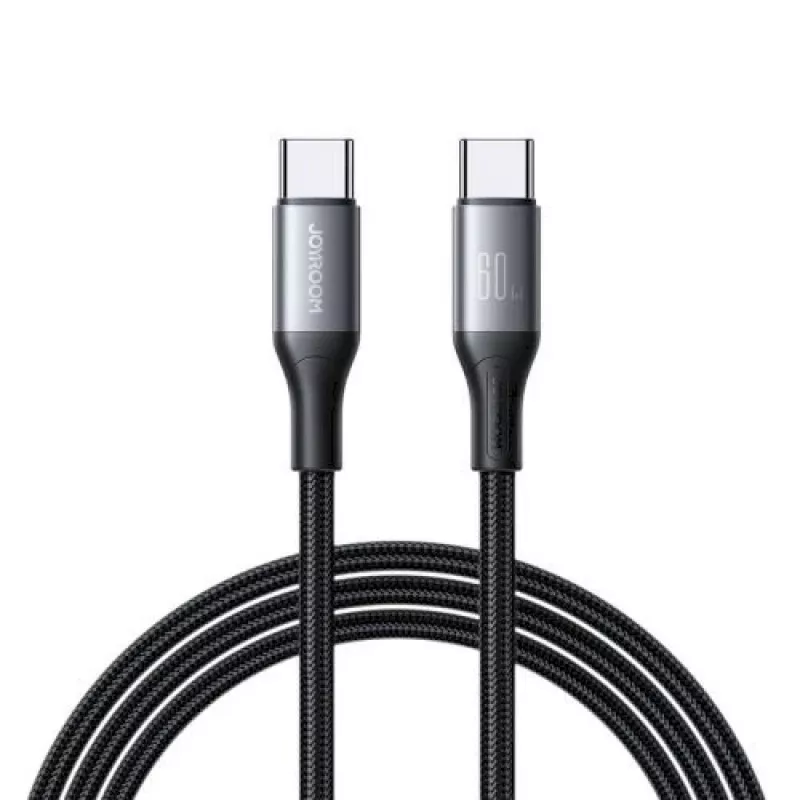 JOYROOM cavo USB-C a USB-C Flash Series A28 60W PD ricarica rapida 480 Mbps sincronizzazione dati 2 m nero