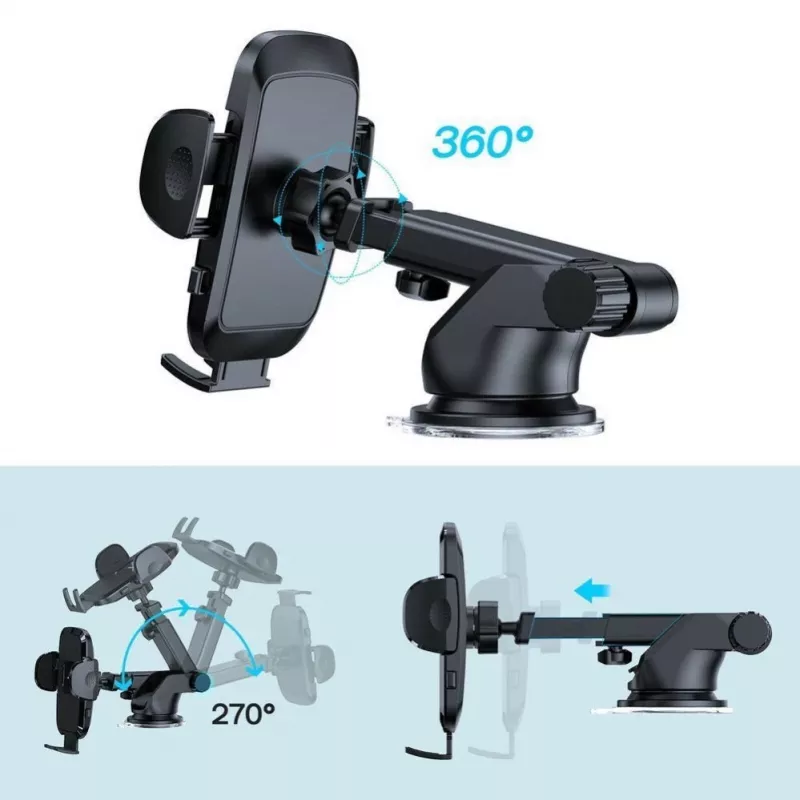 Joyroom supporto per auto da parabrezza e cruscotto per smartphone da 4,7-7 pollici