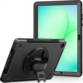 JT Berlin custodia Rugged Kickstand e Handstrap per Samsung Galaxy Tab A11+ 2025 nero Bulk 30023