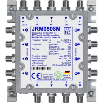 JULTEC JRM0508M multiswitch satellitare 5/8