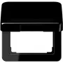 JUNG CD590KLSW Placca con coperchio a scatto 50x50 mm nero lucido per serie CD 500