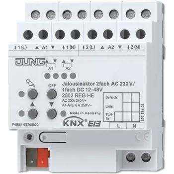JUNG KNX Attuatore tapparelle REG custodia 4TE 2502 REGHE