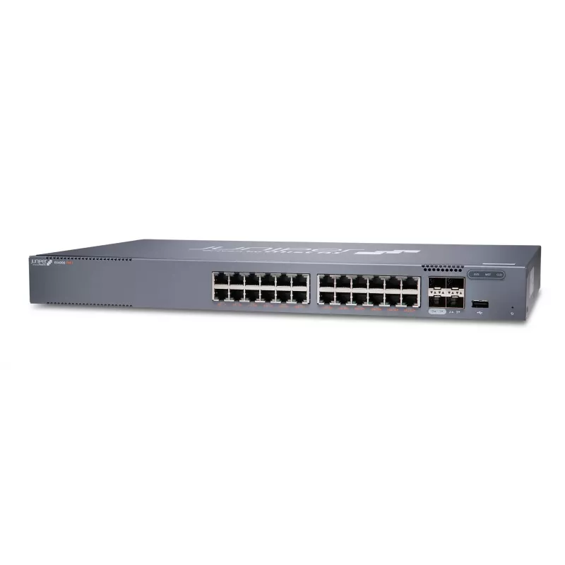 Juniper EX Series EX4000-24P switch - L3 managed - 24 porte Gigabit PoE+ - 4x uplink 10GbE SFP+ - rackmount 1U