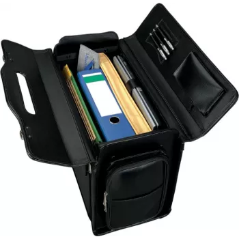 Jüscha 45057 valigetta in pelle vera nera