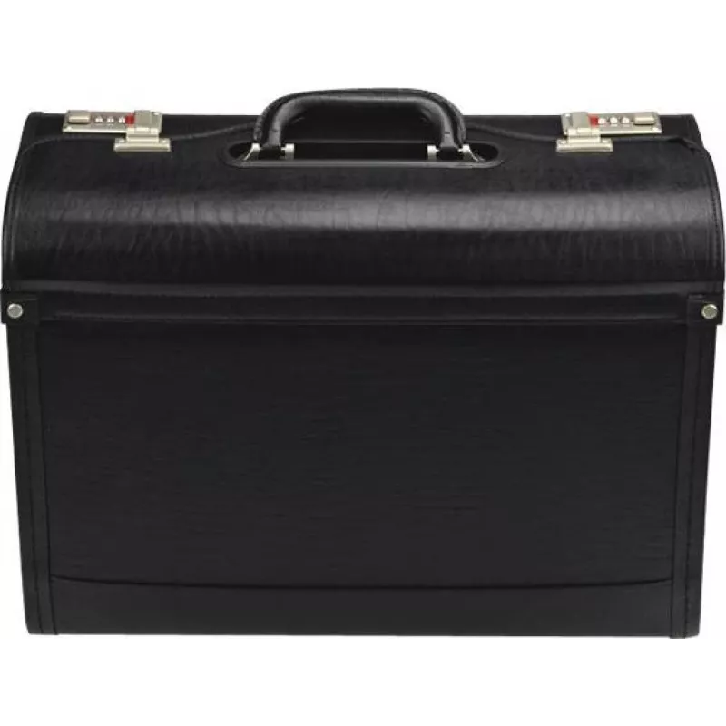 Trolley portadocumenti Alassio JÜSCHA in similpelle nero 28L laptop 15,6 pollici 45028