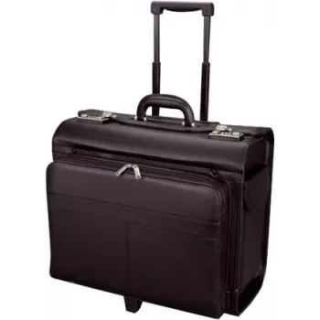 JÜSCHA Alassio Trolley per piloti SAN REMO, similpelle, nero (45030)