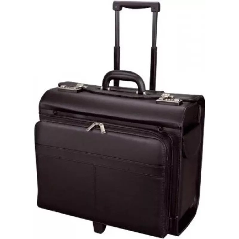 JÜSCHA Alassio Trolley per piloti SAN REMO, similpelle, nero (45030)